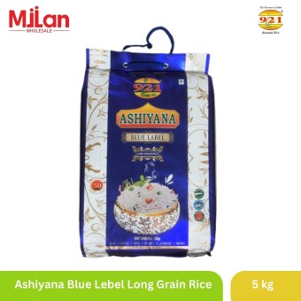 Ashiyana Blue Label  Long Grain Rice 5kg Pkt