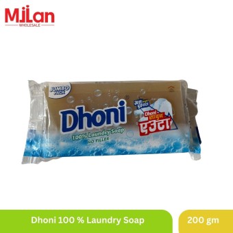 Dhoni 100 % Laundry Soap   200g
