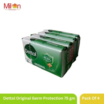 Dettol Original Germ Protection Bathing Soap bar Pack of 4