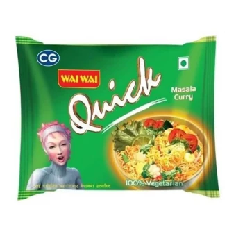 Wai Wai Quick Masala Curry Instant Veg Noodles 60 gm