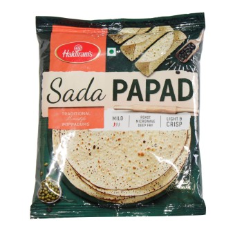 Haldiram's Sada Papad Traditional Homestyle Poppadums 170 gm