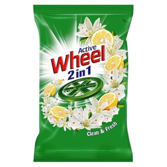 Wheel Active Green 2 in 1 Detergent Powder 1kg 